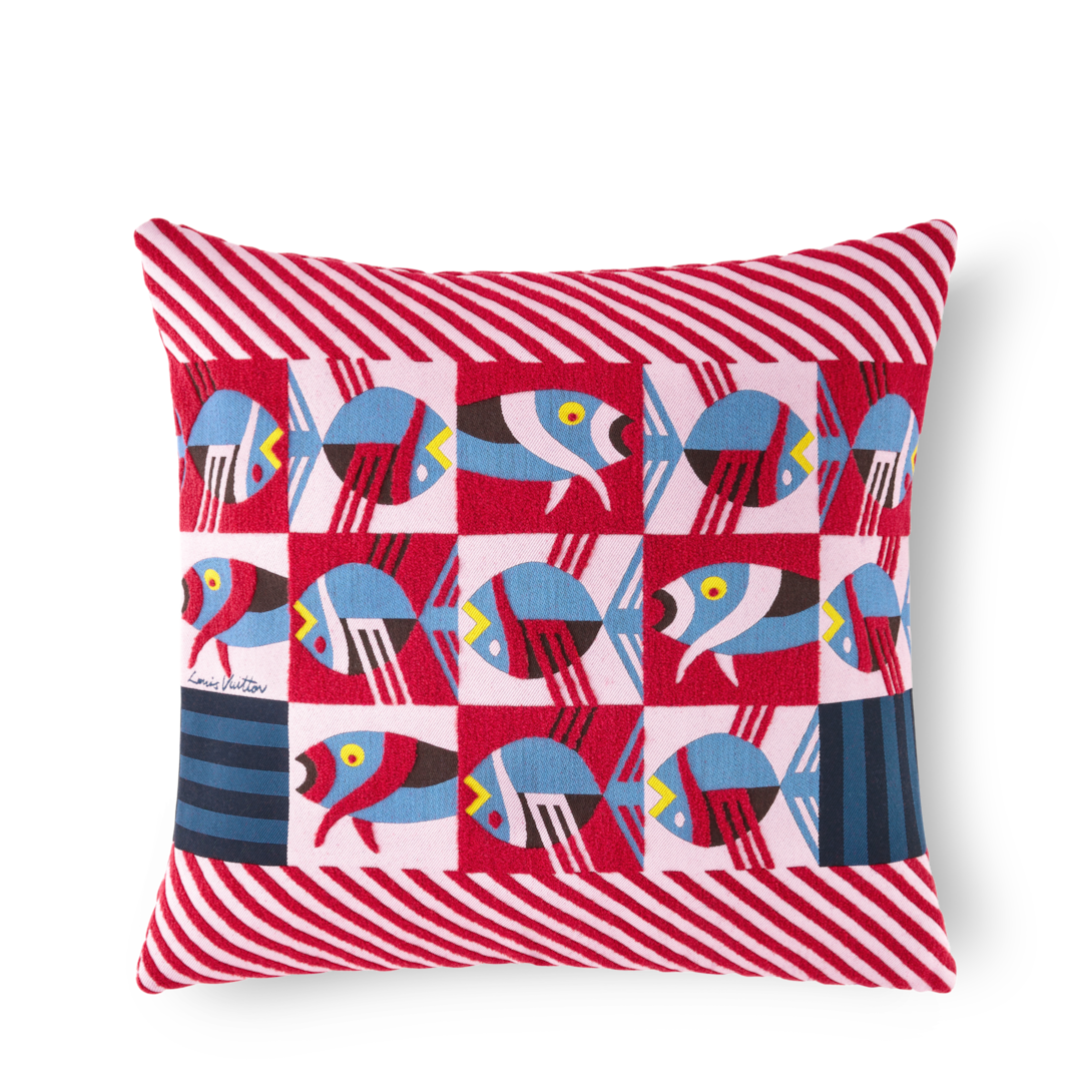 Animali Fantastici Striped Fish Cushion ｜ルイ・ヴィトン 公式